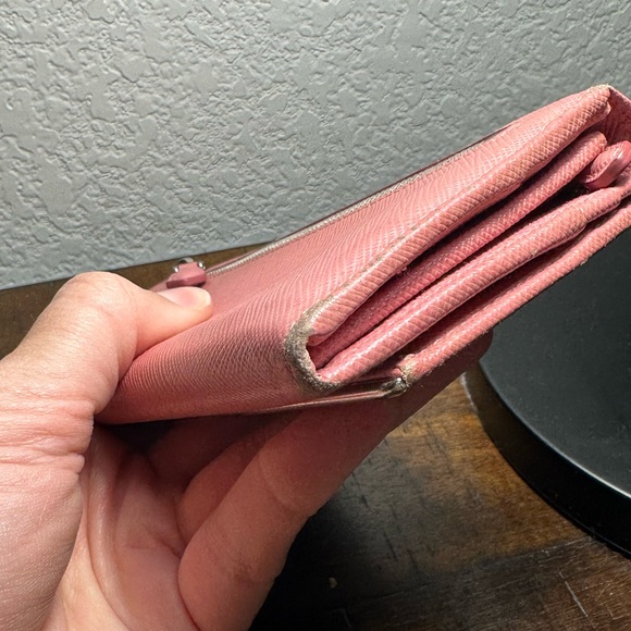 Prada Saffiano Pink Long Leather Wallet - Picture 12 of 16
